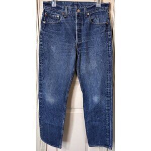 Vintage Levi 501xx 33X34 Button Fly Straight Leg Denim Jeans “Measuring 31X30”